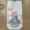 Voigt's Paper Flour Bag Snow Drift 5 lbs NOS vintage Grand Rapids MI