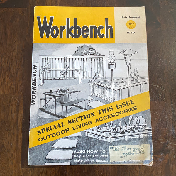 Workbench July August 1959 magazine