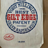 Voigt's Paper Flour Bag Best Gilt Edge 6 lbs NOS vintage Grand Rapids MI