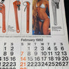 Ridgid Tool Calendar 1981 1982 Raquel Welch Pin-Up Vintage Advertising