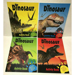 Dinosaur Activity Books Lot Of 4 Brand New Boy Coloring Puzzle Word Fun